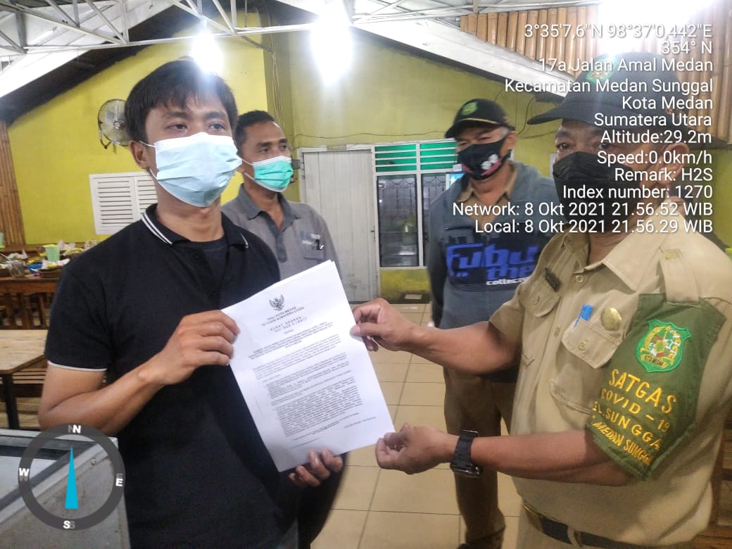 Kegiatan PPKM Level 2 di Kecamatan Medan Sunggal